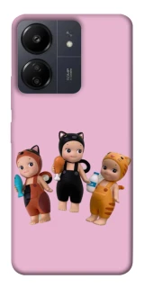Чохол на Xiaomi Redmi 13C Cat Cafe Trio фото 1 з 1