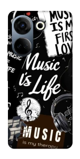 Чохол на TECNO Camon 20 Pro (CK7n) Music is Life фото 1 з 1