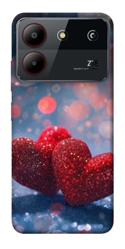 Чехол на ZTE Blade A54 4G Red hearts фото 1 из 1