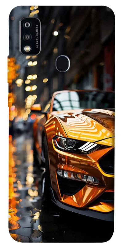 Чохол на ZTE Blade A51 Golden sports car фото 1 з 1