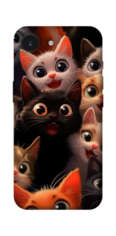 Чохол на Apple iPhone 17e (6.1") happy cats фото 1 з 1
