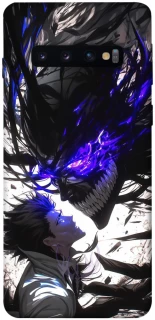 Чехол на Samsung Galaxy S10 Black soul anime фото 1 из 1