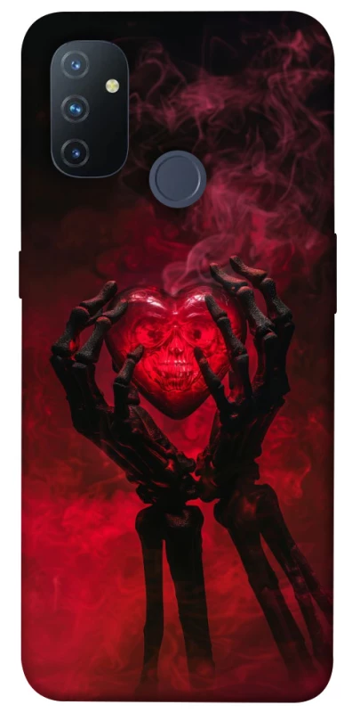 Чохол на OnePlus Nord N100 Heart in the hands of a skeleton фото 1 з 1