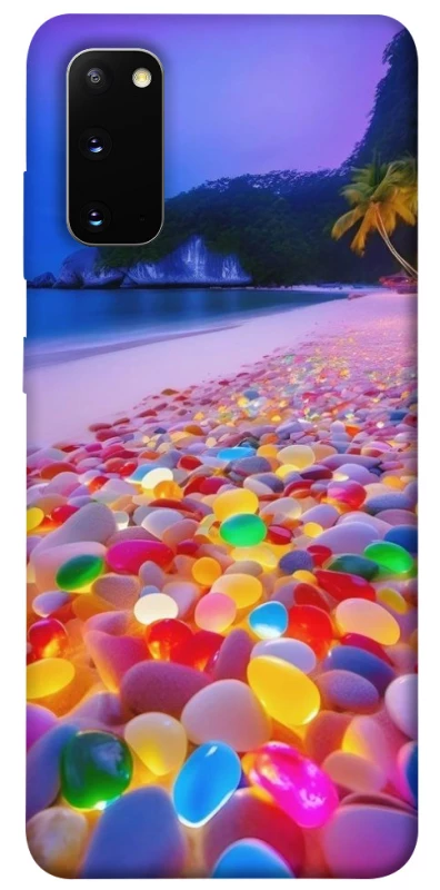 Чохол на Samsung Galaxy S20 Каміння світиться на березі фото 1 з 1