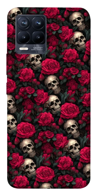 Чехол на Realme 8 Черепа и розы фото 1 из 1