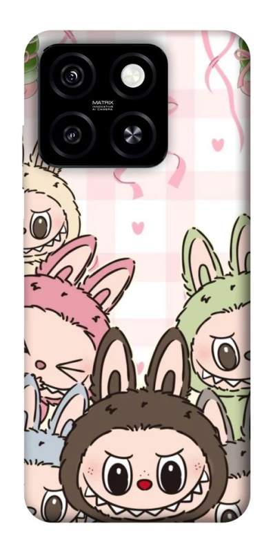 Чохол на ZTE Blade A55 4G All Labubu 2 фото 1 з 1