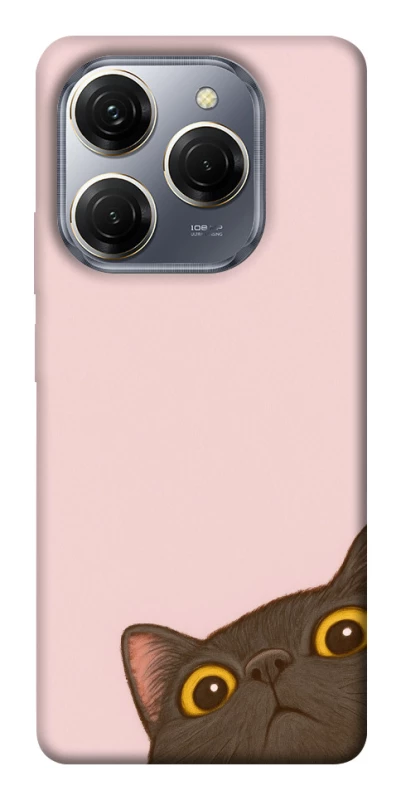 Чехол на TECNO Spark 20 Pro Peeping cat фото 1 из 1