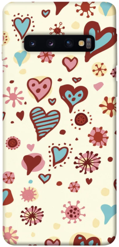 Чохол на Samsung Galaxy S10 Pretty hearts фото 1 з 1