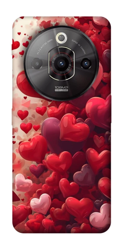 Чохол на ZTE Nubia Focus Pro Many hearts фото 1 з 1