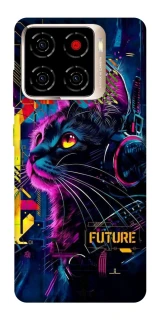 Чехол на ZTE Blade A56 Cyber Cat v2 фото 1 из 1