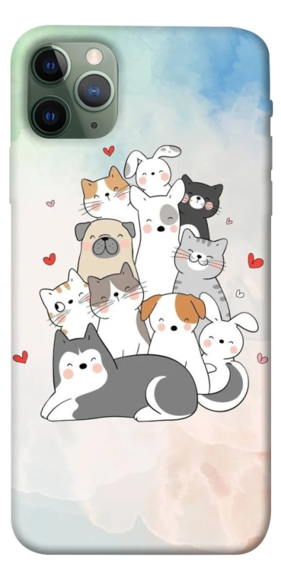 Чохол на Apple iPhone 11 Pro Max (6.5") Funny Pets ver.2 фото 1 з 1