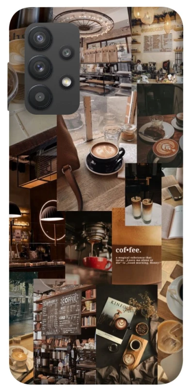 Чохол на Samsung Galaxy A32 (A325F) 4G Coffee collage ver.2 фото 1 з 1