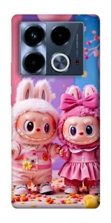Чехол на Infinix Note 40 4G Labubu twins ver.2 фото 1 из 1