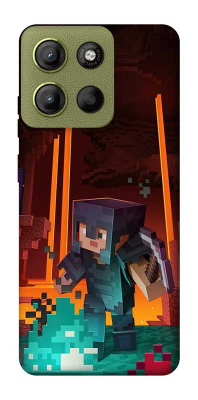 Чехол на Motorola Moto G15 4G Minecraft game adventure фото 1 из 1