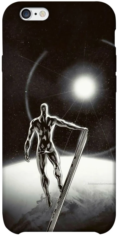 Чехол на Apple iPhone 6/6s plus (5.5") Серебряный сёрфер фото 1 из 1