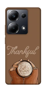 Чохол на Xiaomi Poco M6 Pro 4G Thankful coffee фото 1 з 1