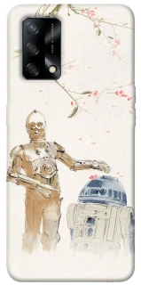 Чехол на Oppo A74 4G Star Wars robots фото 1 из 1