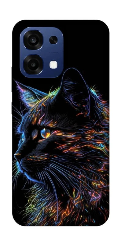 Чохол на Oppo A6 Pro 4G/5G Чорний кіт фото 2 з 2