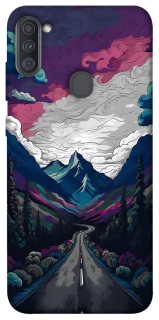 Чехол на Samsung Galaxy A11 Нарисованные горы фото 1 из 1
