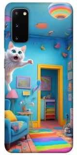 Чехол на Samsung Galaxy S20 crazy cat фото 1 из 1