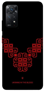 Чехол на Xiaomi Redmi Note 12 Pro 4G Черно-красная вышиванка фото 1 из 1