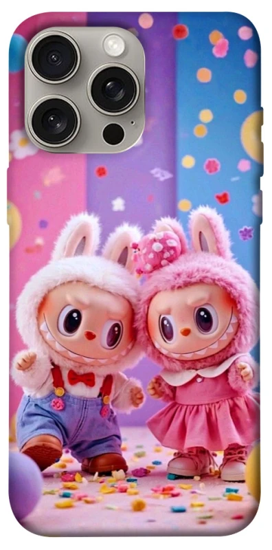 Чохол на Apple iPhone 15 Pro Max (6.7") Labubu twins ver.3 фото 1 з 1