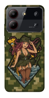 Чохол на ZTE Blade A54 4G Military Waifu фото 1 з 1