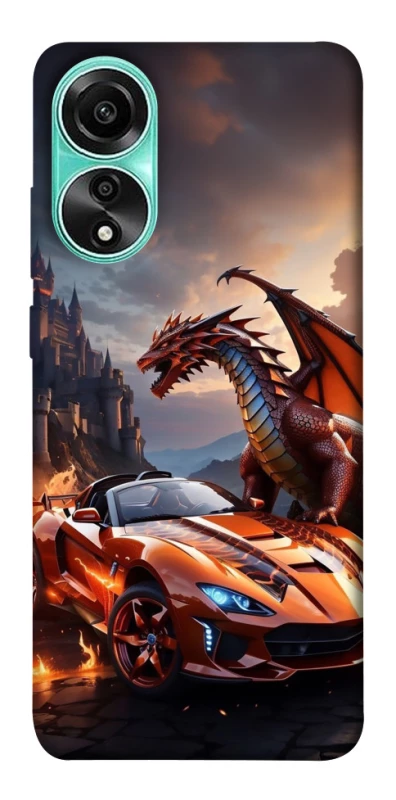 Чохол на Oppo A78 4G Сar and dragon фото 1 з 1