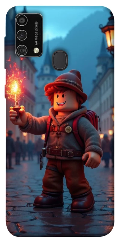 Чохол на Samsung Galaxy M21s Roblox Fire Logo Blue Flames фото 1 з 1