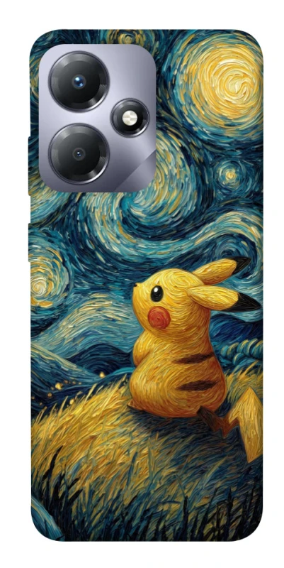 Чохол на Infinix Hot 30i Pikachu and Van Gogh фото 1 з 1
