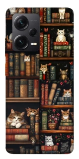 Чехол на Xiaomi Redmi Note 12 Pro+ 5G Cats & Books фото 1 из 1