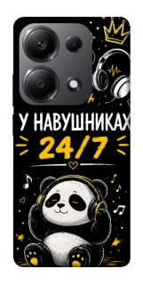 Чехол на Xiaomi Redmi Note 13 Pro 5G У навушниках 24/7 фото 1 из 1