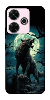Чехол на Xiaomi Redmi 13 4G Волк под луной фото 1 из 1