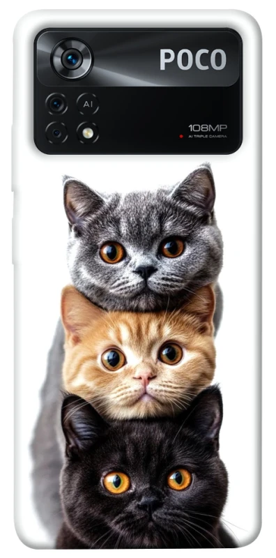 Чохол на Xiaomi Poco X4 Pro 5G Гарні котики фото 1 з 1