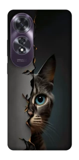 Чехол на Oppo A60 Кот-подглядыватель v2 фото 1 из 1