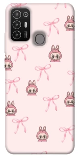 Чохол на ZTE Blade A52 Pink bows and Labubus фото 1 з 1