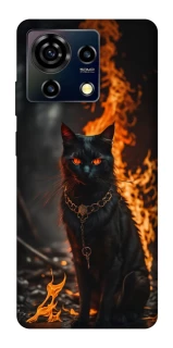 Чохол на ZTE Blade V50 Vita Вогняний кіт фото 1 з 1