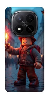 Чохол на Xiaomi Redmi Note 14 Pro+ 5G Roblox Fire Logo Blue Flames фото 1 з 1
