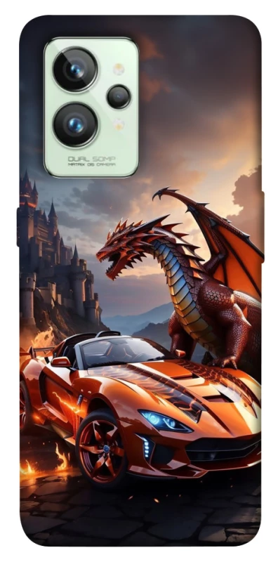 Чехол на Realme GT2 Сar and dragon фото 1 из 1