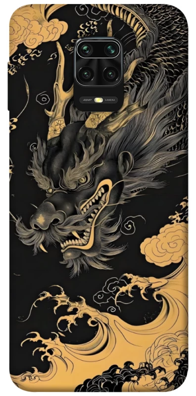Чохол на Xiaomi Redmi Note 9s / Note 9 Pro / Note 9 Pro Max gold dragon фото 1 з 1
