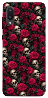 Чохол на Samsung Galaxy A02 Черепа та рози фото 1 з 1