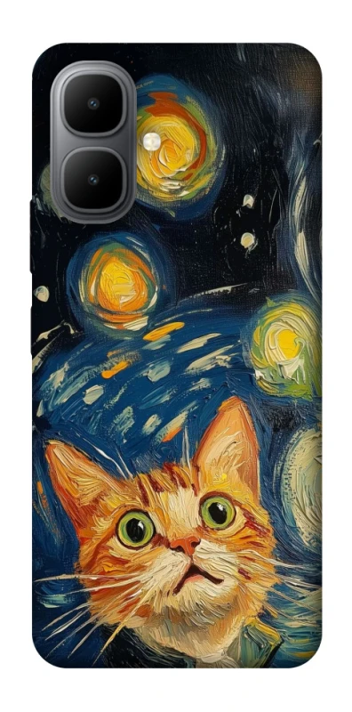 Чохол на Infinix Smart 10 paint cat фото 1 з 1