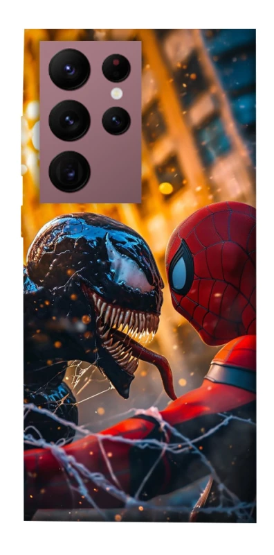 Чехол на Samsung Galaxy S22 Ultra Venom vs Spiderman фото 1 из 1