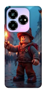 Чехол на ZTE Nubia V60 Roblox Fire Logo Blue Flames фото 1 из 1