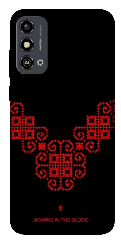 Чохол на ZTE Blade A53 Чорно-червона вишиванка фото 1 з 1