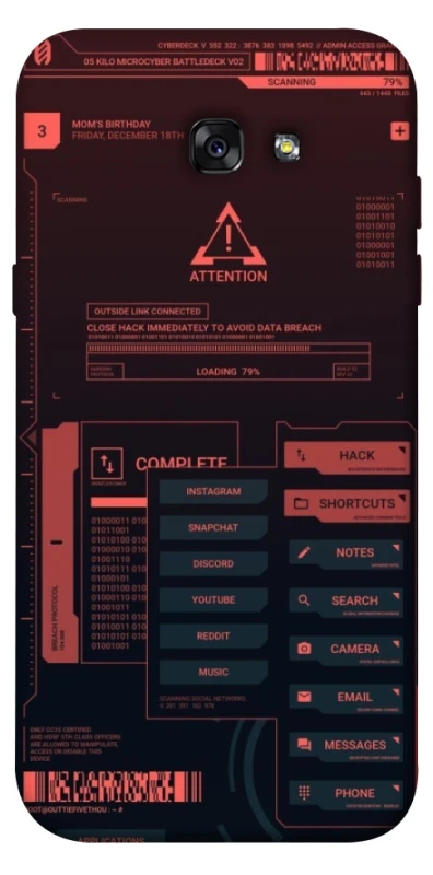 Чохол на Samsung A720 Galaxy A7 (2017) Attention фото 1 з 1