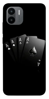 Чехол на Xiaomi Redmi A1+ / Poco C50 / A2+ Black Cards фото 1 из 1