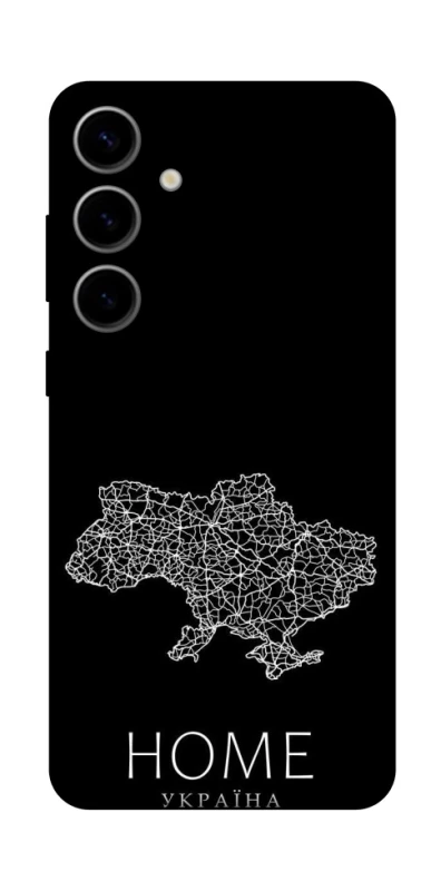 Чохол на Samsung Galaxy S25 FE Ukraine black map фото 1 з 1