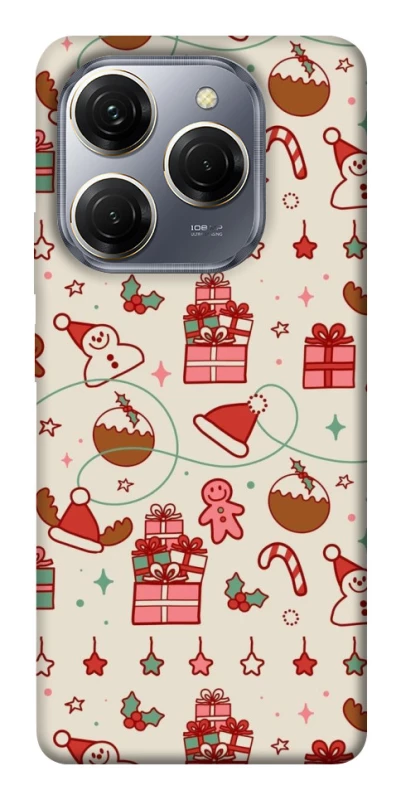 Чохол на TECNO Spark 20 Pro Новорічний v14 фото 1 з 1