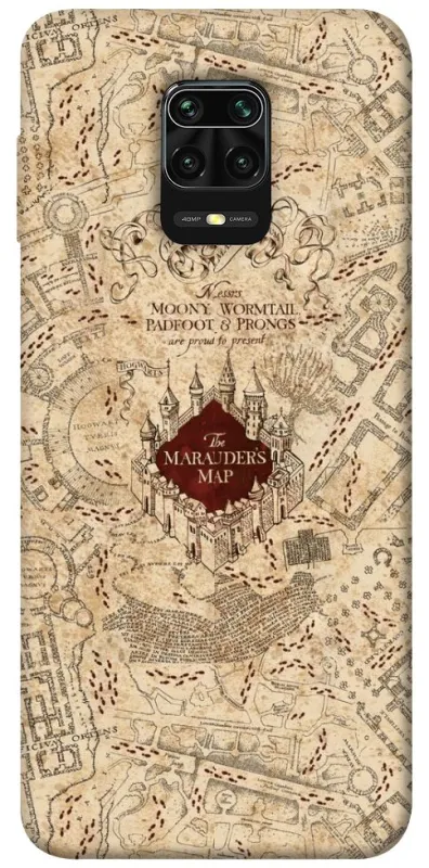 Чохол на Xiaomi Redmi Note 9s / Note 9 Pro / Note 9 Pro Max Marauders map фото 1 з 1